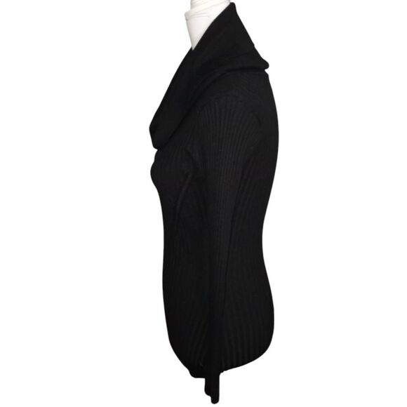 V28 BLACK COWL-NECK SWEATER SZ.L EUC. - Picture 4 of 5